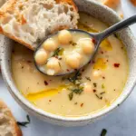 Vegan Garlic Chickpea Soup