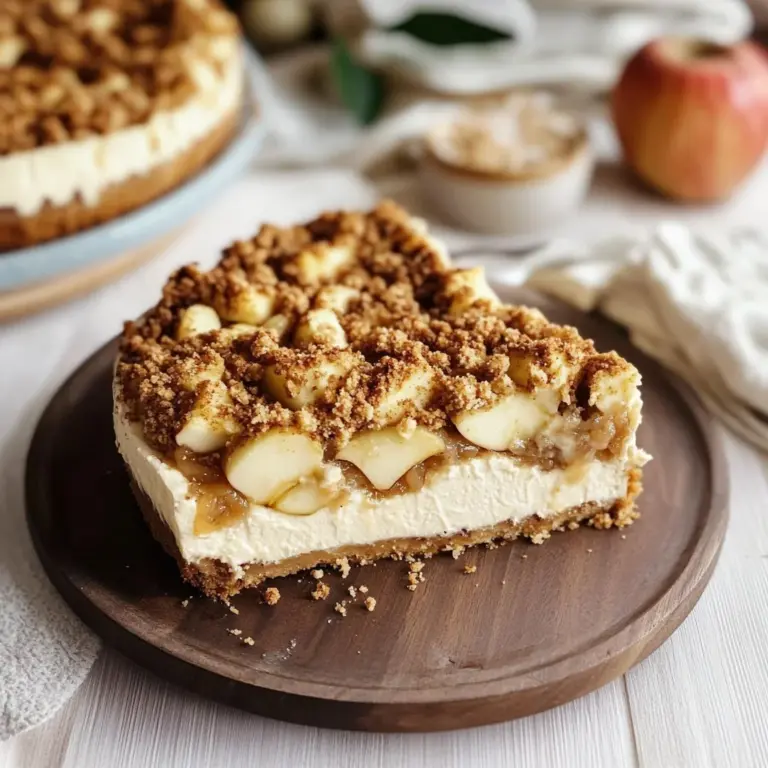 Apple Crumble Cheesecake