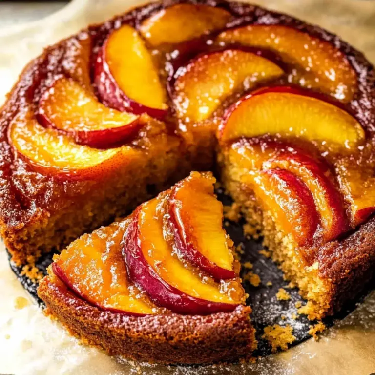 Bourbon Peach Upside-Down Cake
