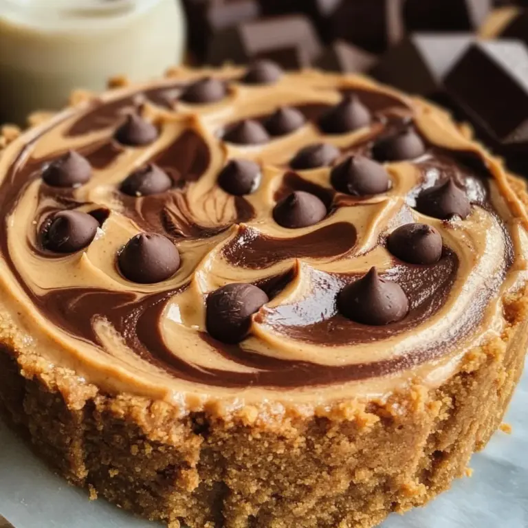 Chocolate Peanut Butter Swirl Cheesecake