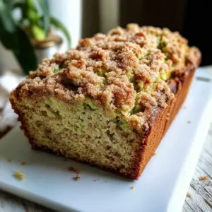 Cinnamon Streusel Topped Zucchini Bread Bakery Style: A Stunning Loaf