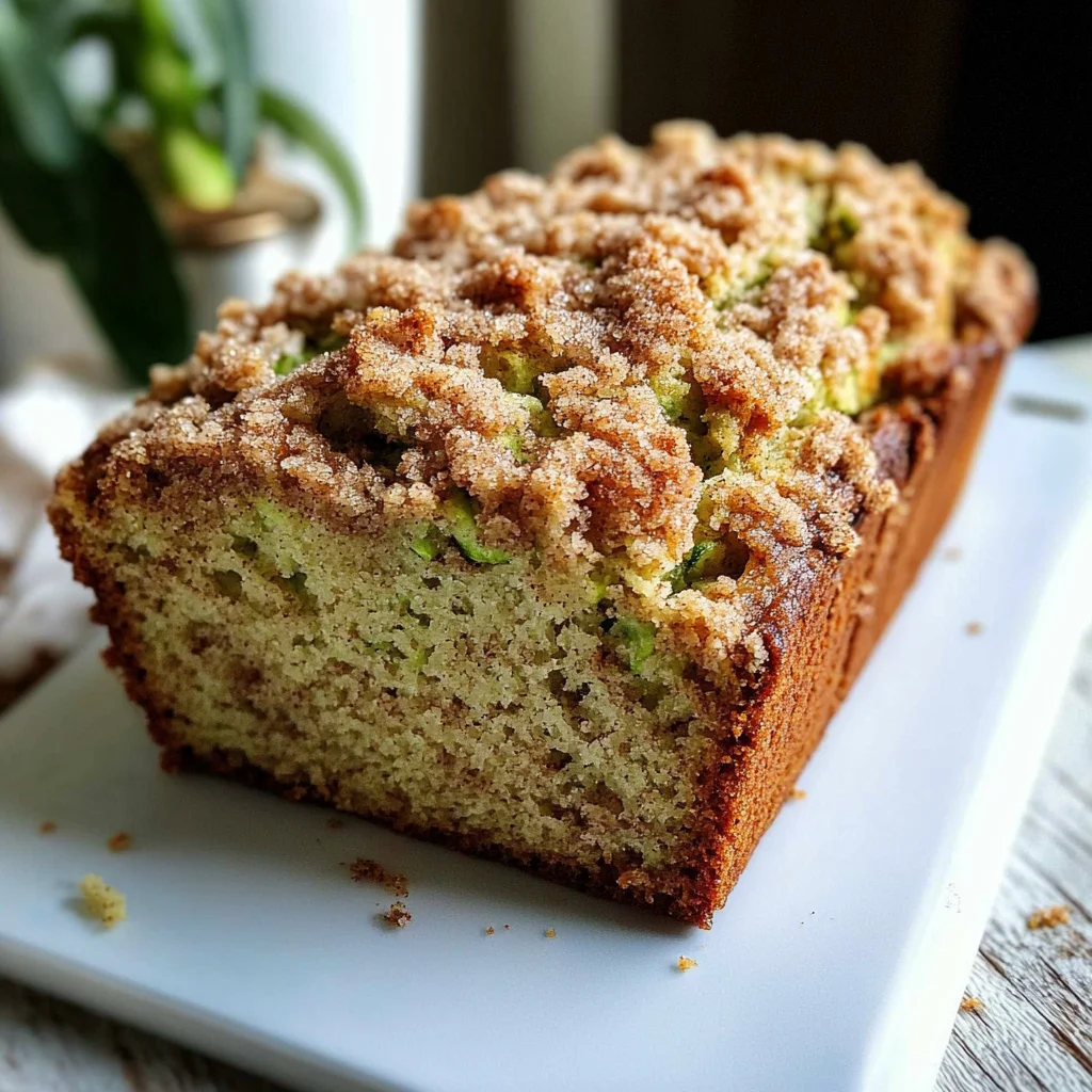 Cinnamon Streusel Topped Zucchini Bread Bakery Style: A Stunning Loaf