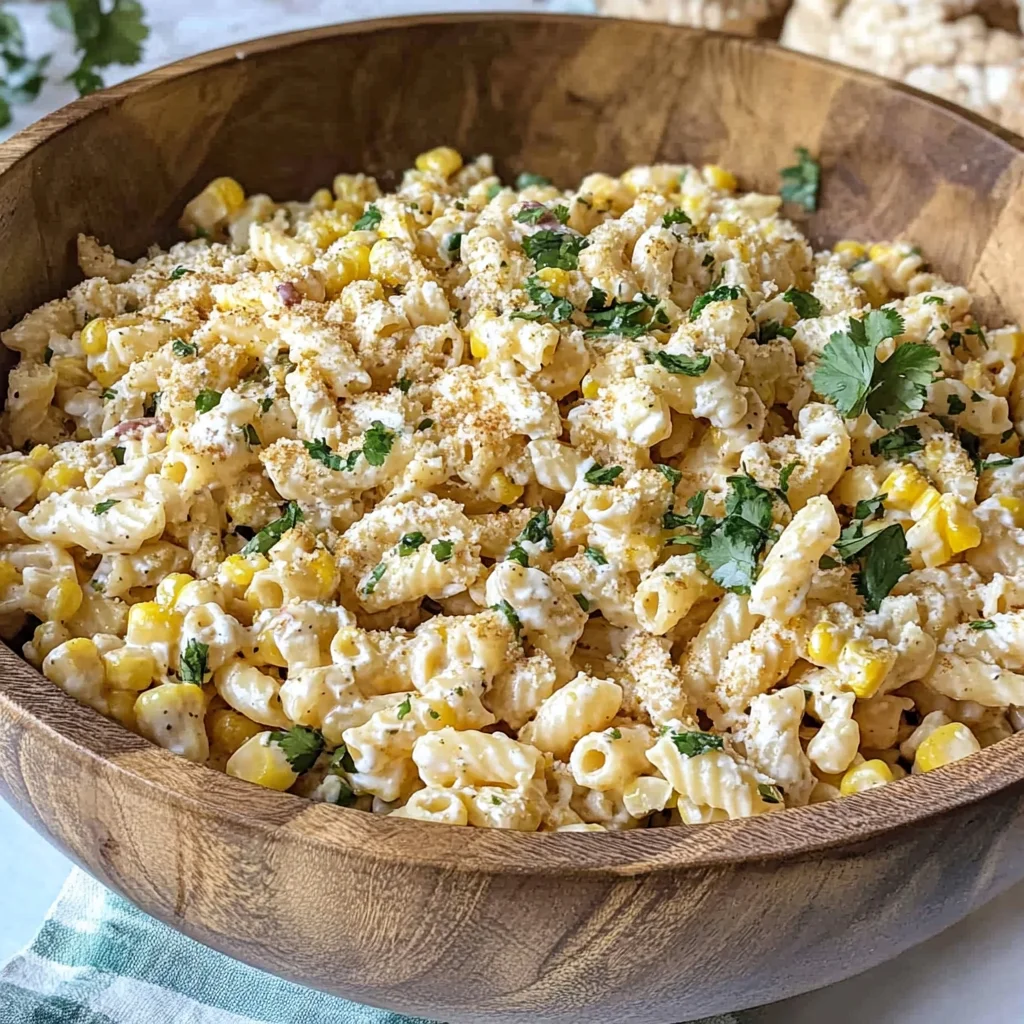Elote Pasta Salad Recipe (Mexican Street Corn)