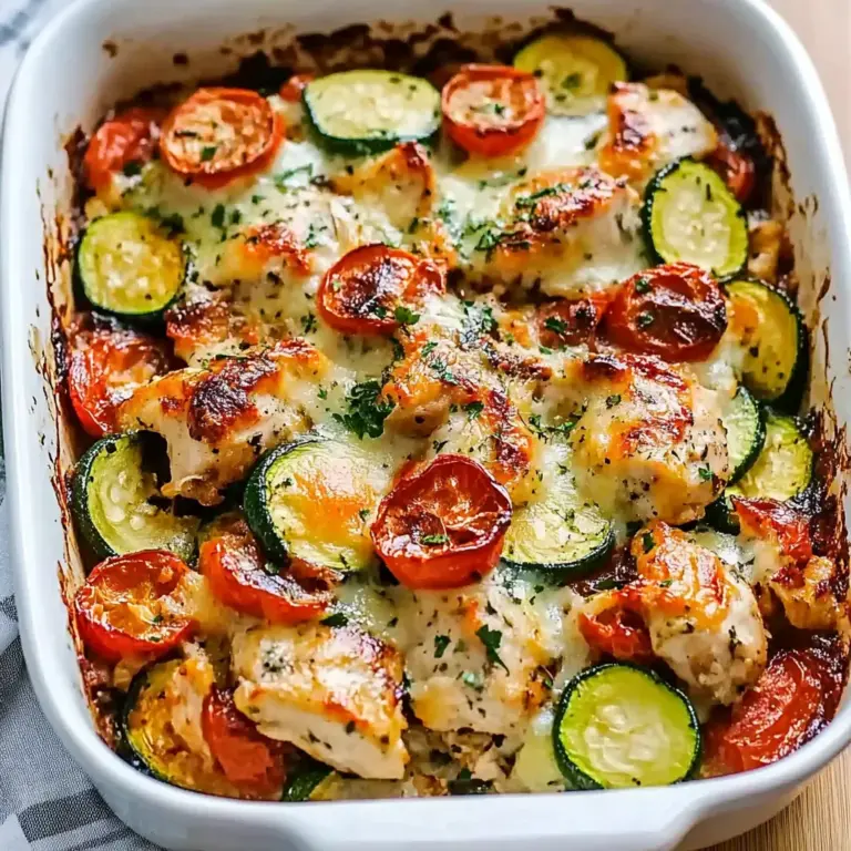 Mediterranean Chicken Zucchini Bake – Healthy, Flavorful & Easy!