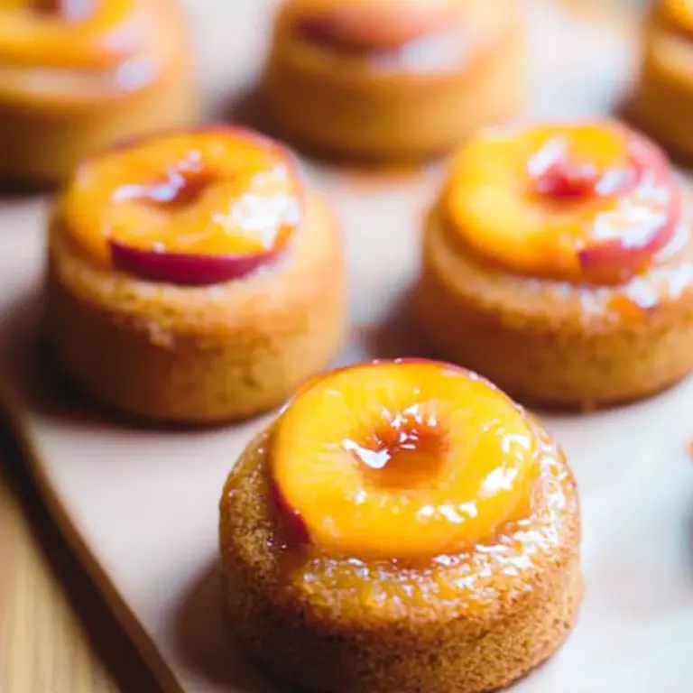 Peach Upside Down Mini Cakes