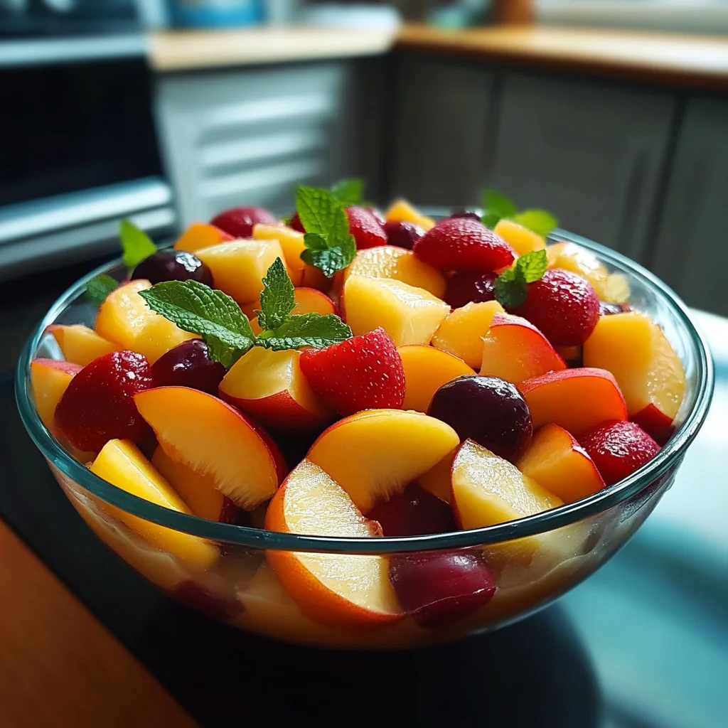 Summer Peach Fruit Salad