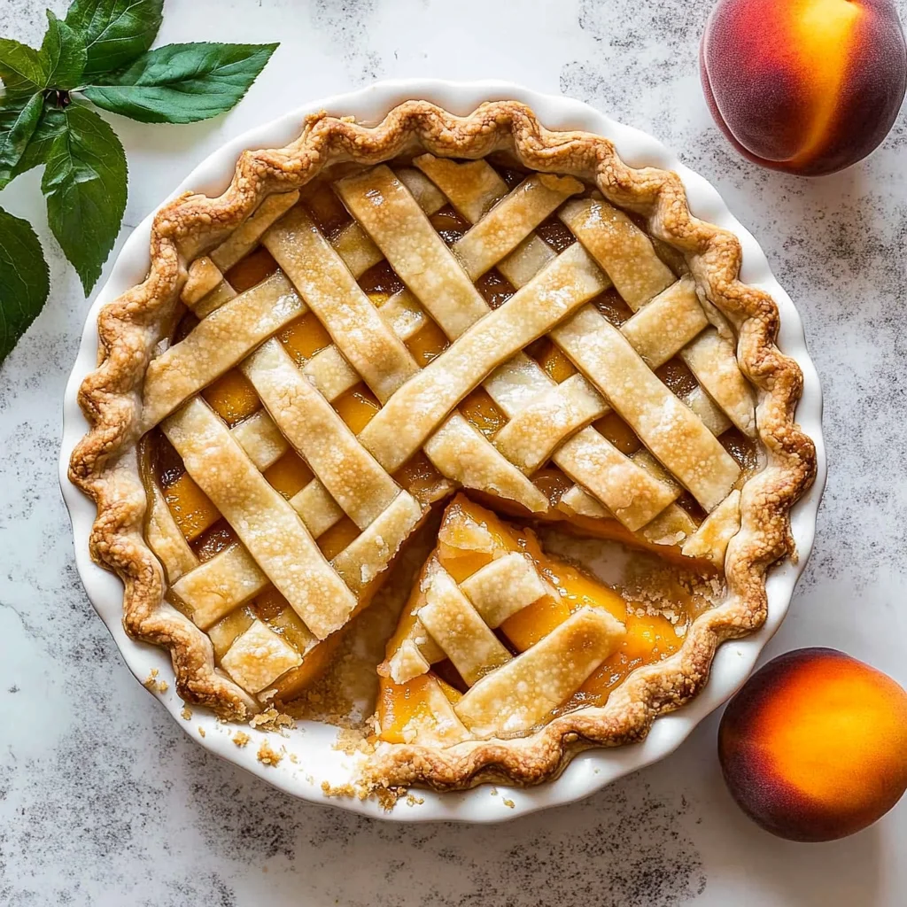 The Best Peach Pie