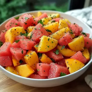 The Peach Watermelon Salad That Tastes Like Summer