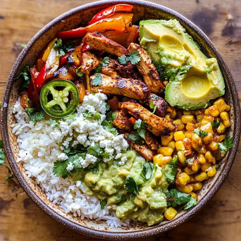 Chicken Fajita Tortilla Bowls