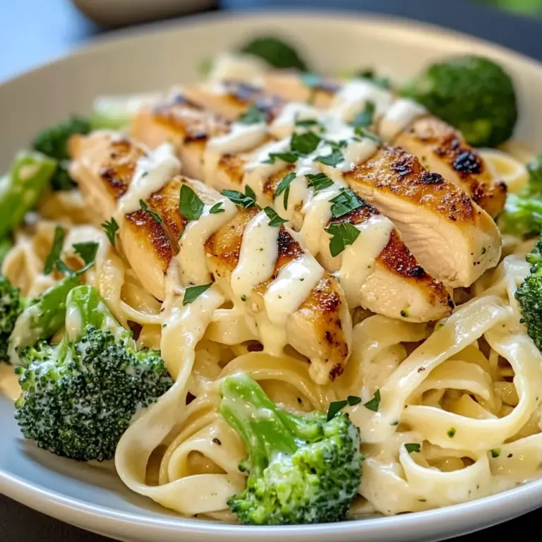Creamy Chicken Alfredo with Broccoli