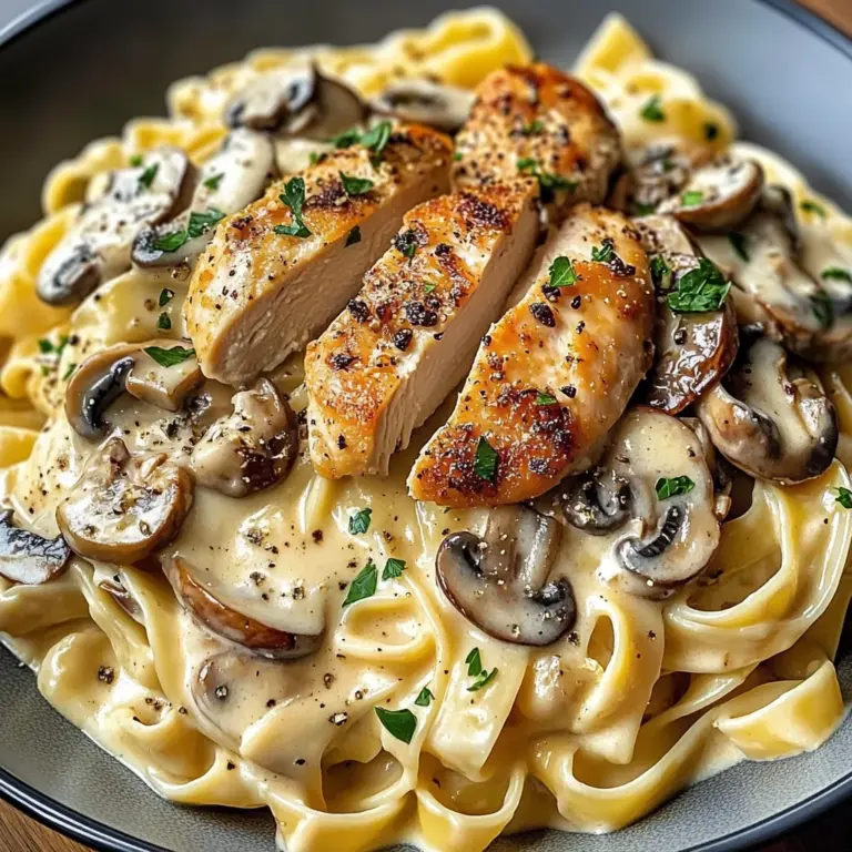 Creamy Chicken & Mushroom Tagliatelle Recipe