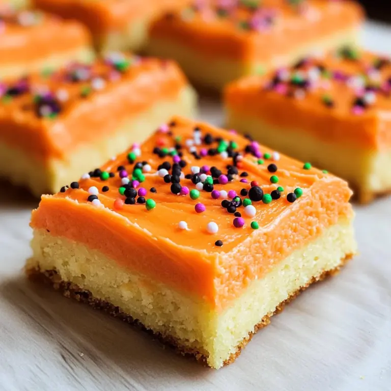 Halloween Frosted Sugar Cookie Bars