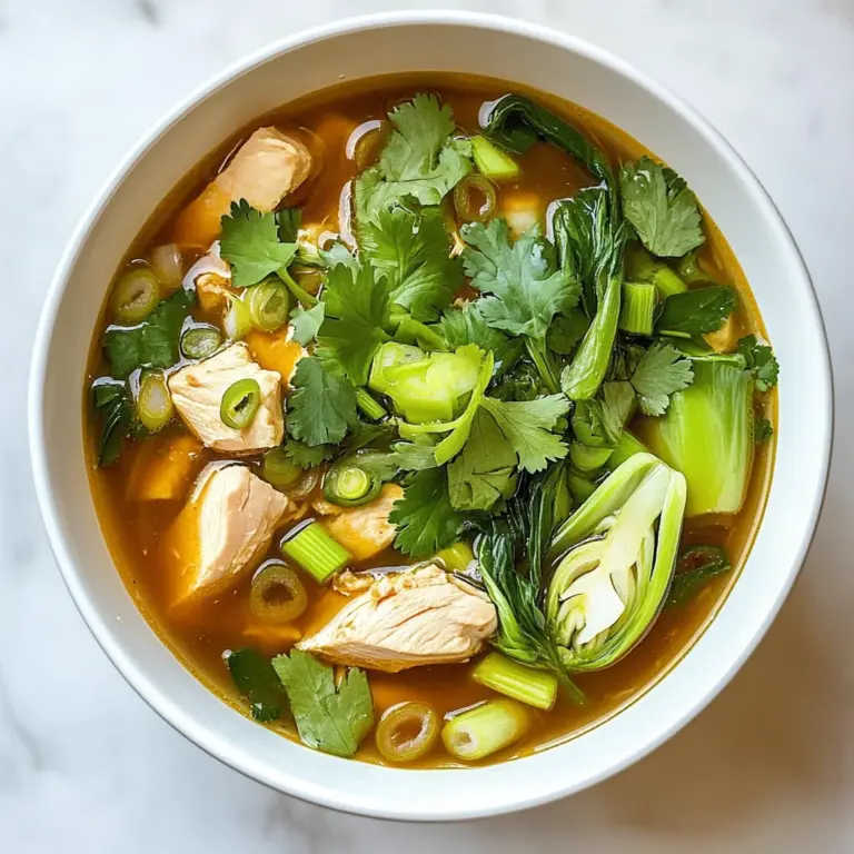 Hearty Bokchoy Chicken Soup