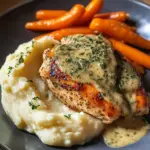 Herb Cream Chicken with Mashed Potatoes & Glazed Carrots
