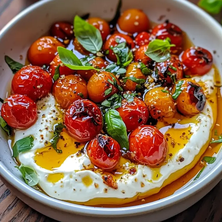 Hot Honey Tomato Burrata Dip