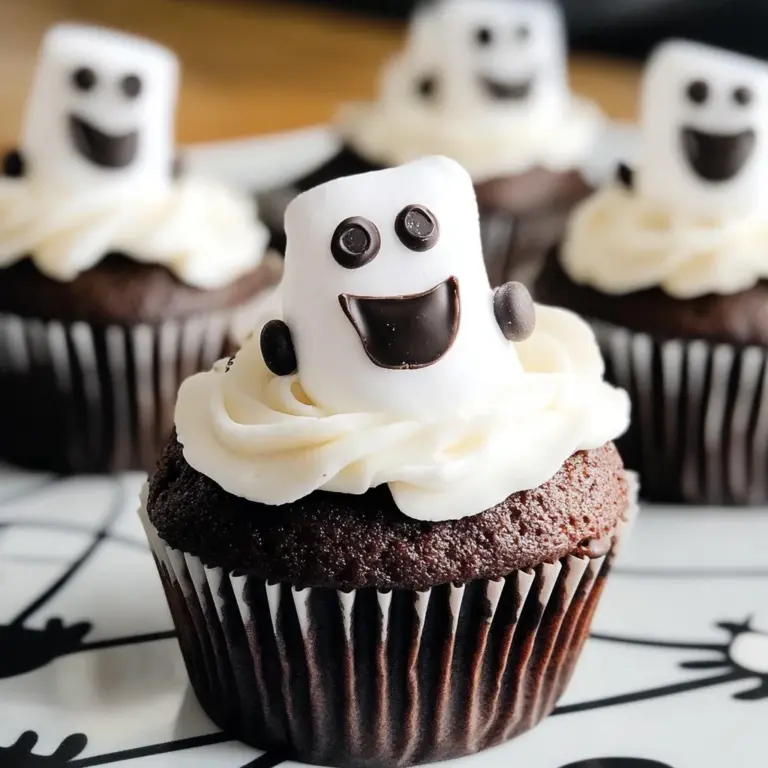 Marshmallow Ghost Cupcakes