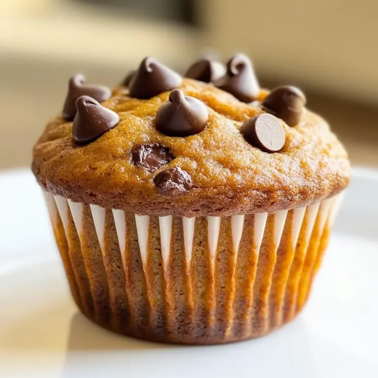Pumpkin Chocolate Chip Muffins