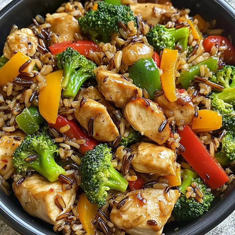 Wild Rice Chicken Stir-Fry with Fresh Veggies