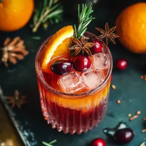 Cranberry Aperol Spritz (Ice Cube Cocktails!)