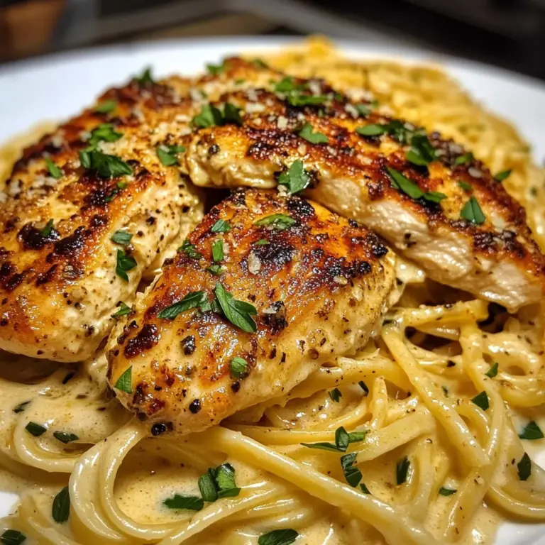 Creamy Cajun Three-Cheese Chicken Linguine