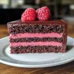 Dark Chocolate Raspberry Mousse Cake