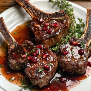 Fancy Pomegranate Lamb Chops