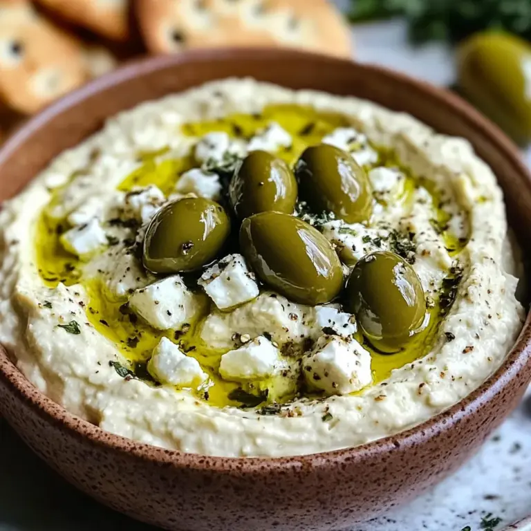 Green Olive and Feta Cheese Dip