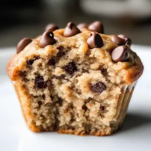 Healthy Peanut Butter Banana Muffins