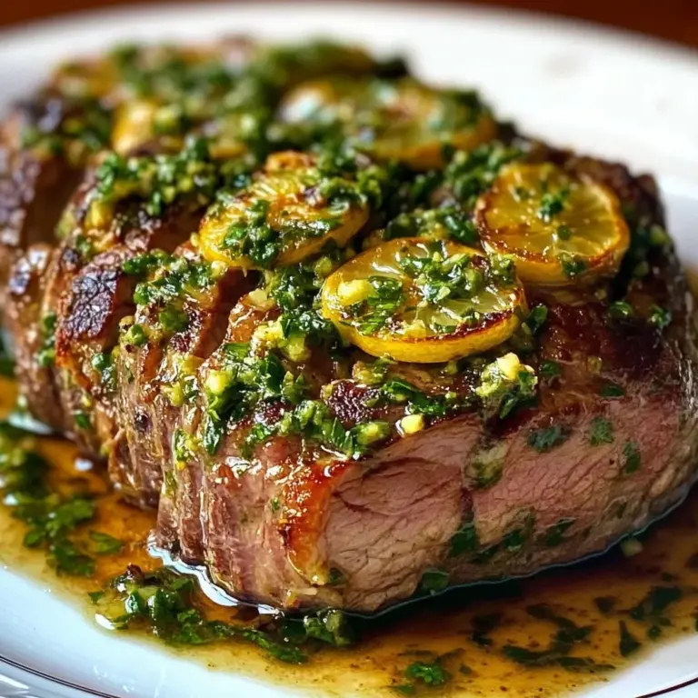 Herb-Crusted Slow-Cooked Lamb with Fresh Mint and Lemon Zest Gremolata