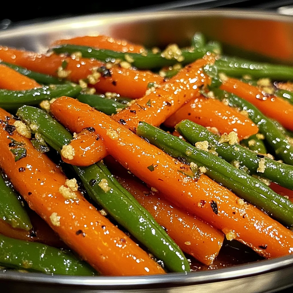 Honey Glazed Carrots and Green Beans