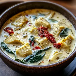 Lemony Tuscan Artichoke Soup