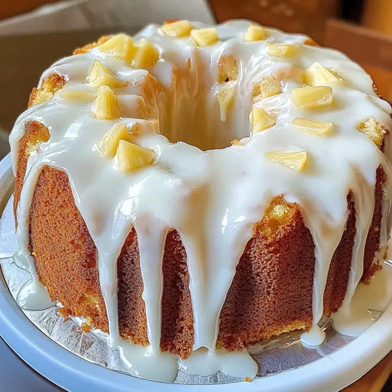 Pineapple Sour Cream Pound Cake