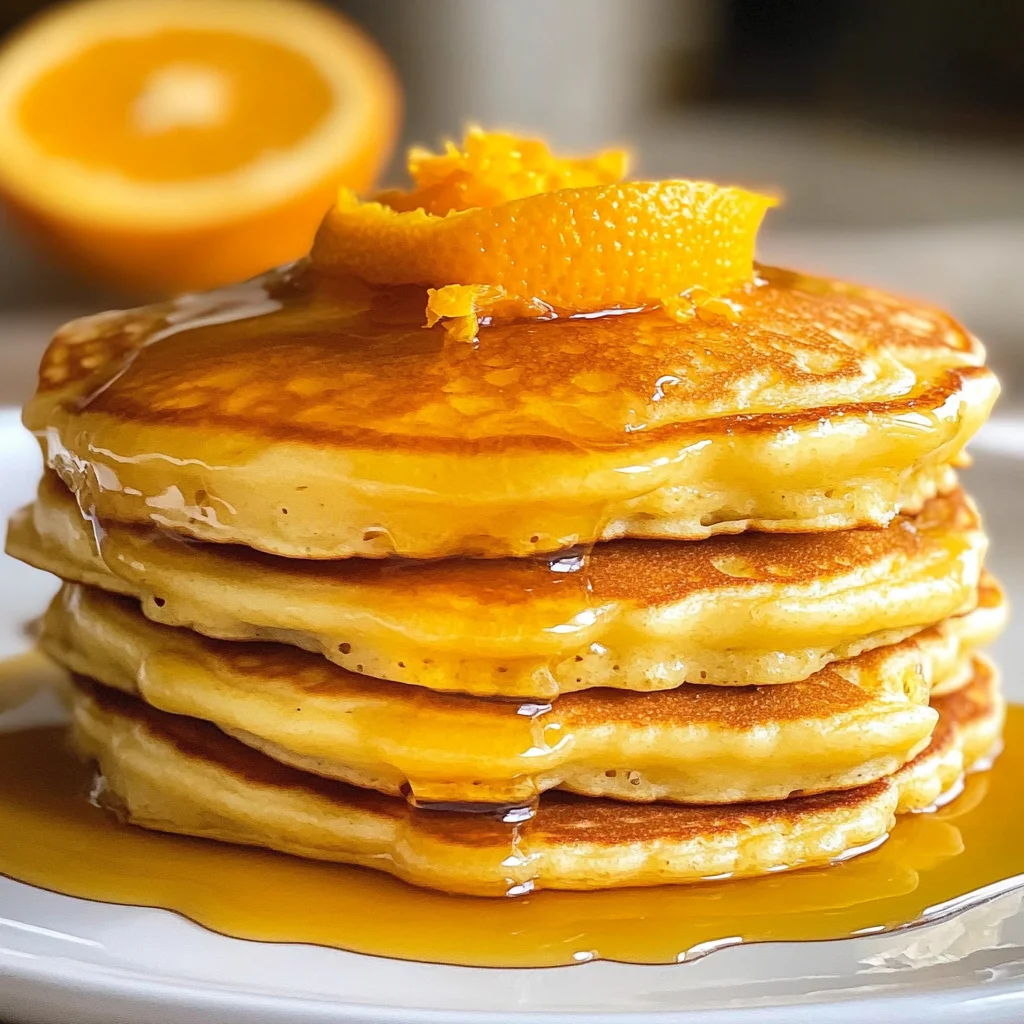 Ricotta Pancakes with Orange Syrup