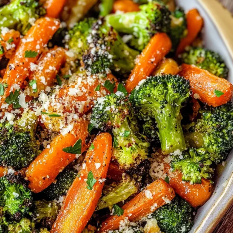 Roasted Broccoli and Carrots