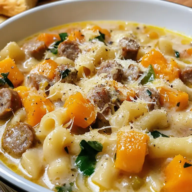 Roasted Butternut and Sausage Soup