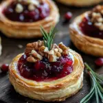 Savory Cranberry and Brie Tartlets