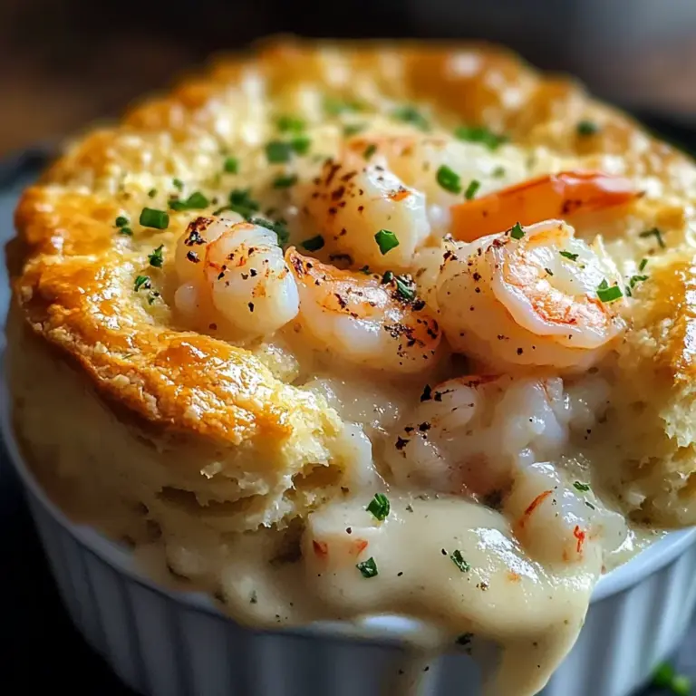 Shrimp & Lobster Cheddar Bay Biscuit Pot Pie