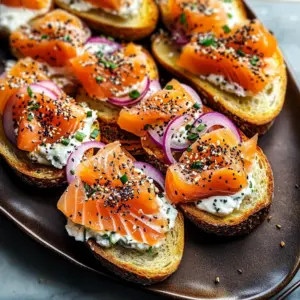 Smoked Salmon Crostini