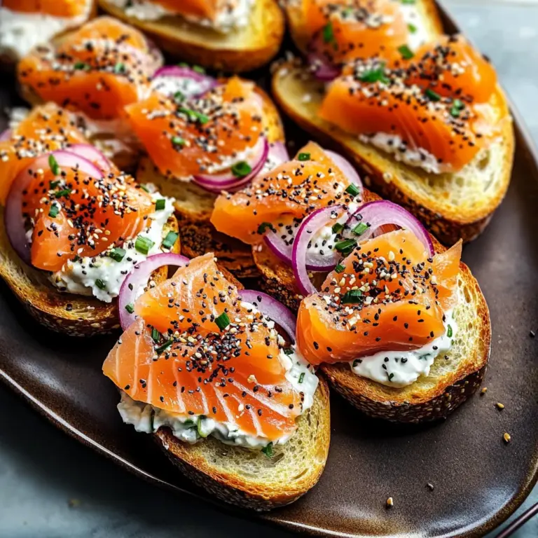 Smoked Salmon Crostini