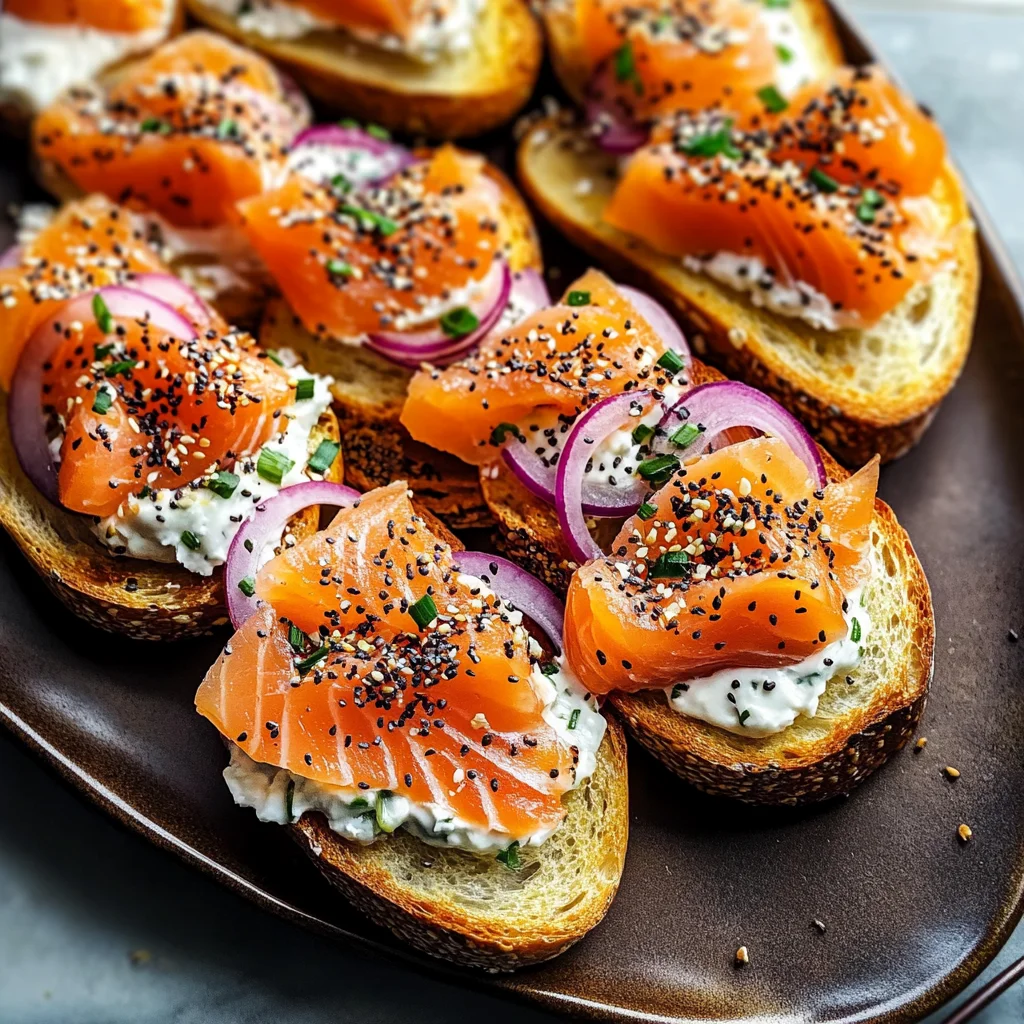 Smoked Salmon Crostini