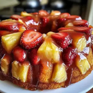 Strawberry Pineapple Pound Cake Recipe