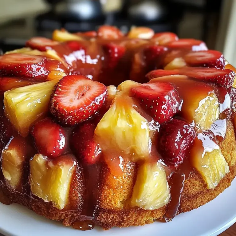 Strawberry Pineapple Pound Cake Recipe