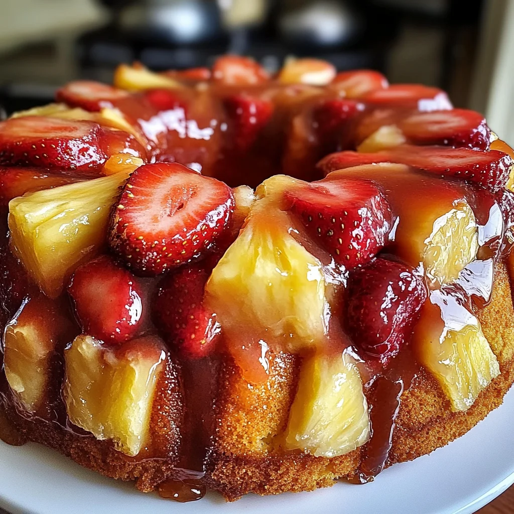 Strawberry Pineapple Pound Cake Recipe