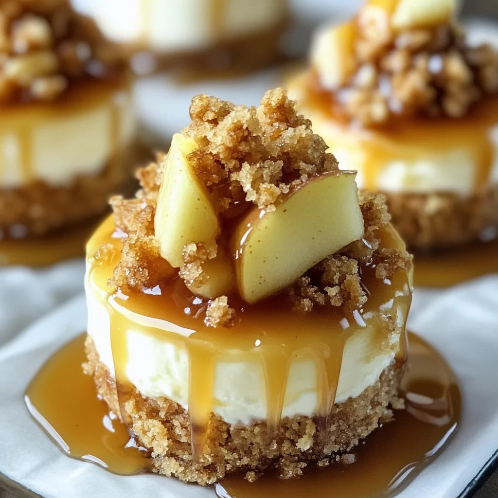 Apple Crisp Mini Cheesecakes