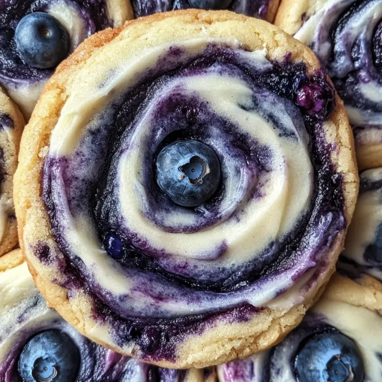 Blueberry Cheesecake Swirl Cookies