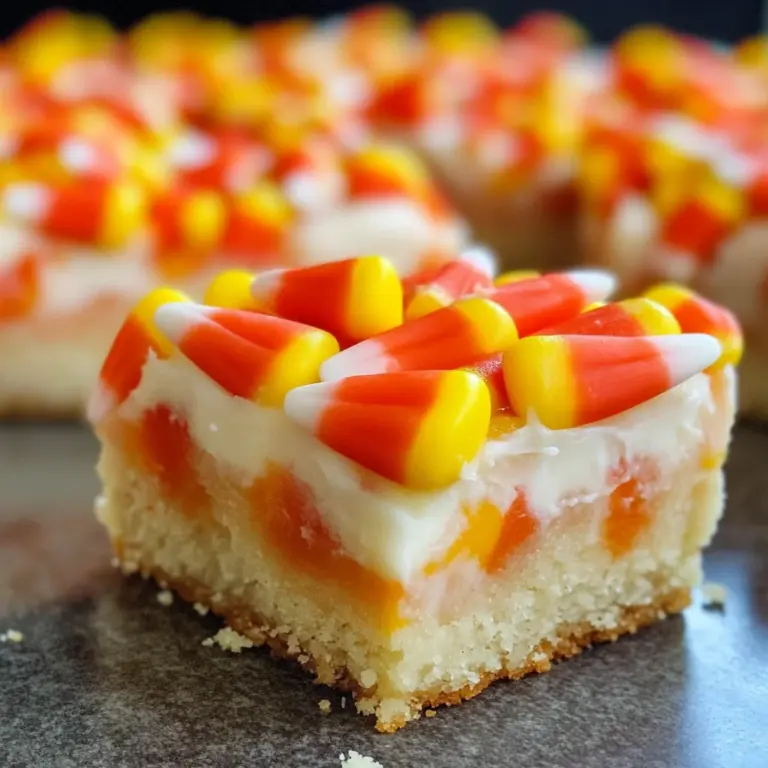 Candy Corn Cookie Bars Recipe!