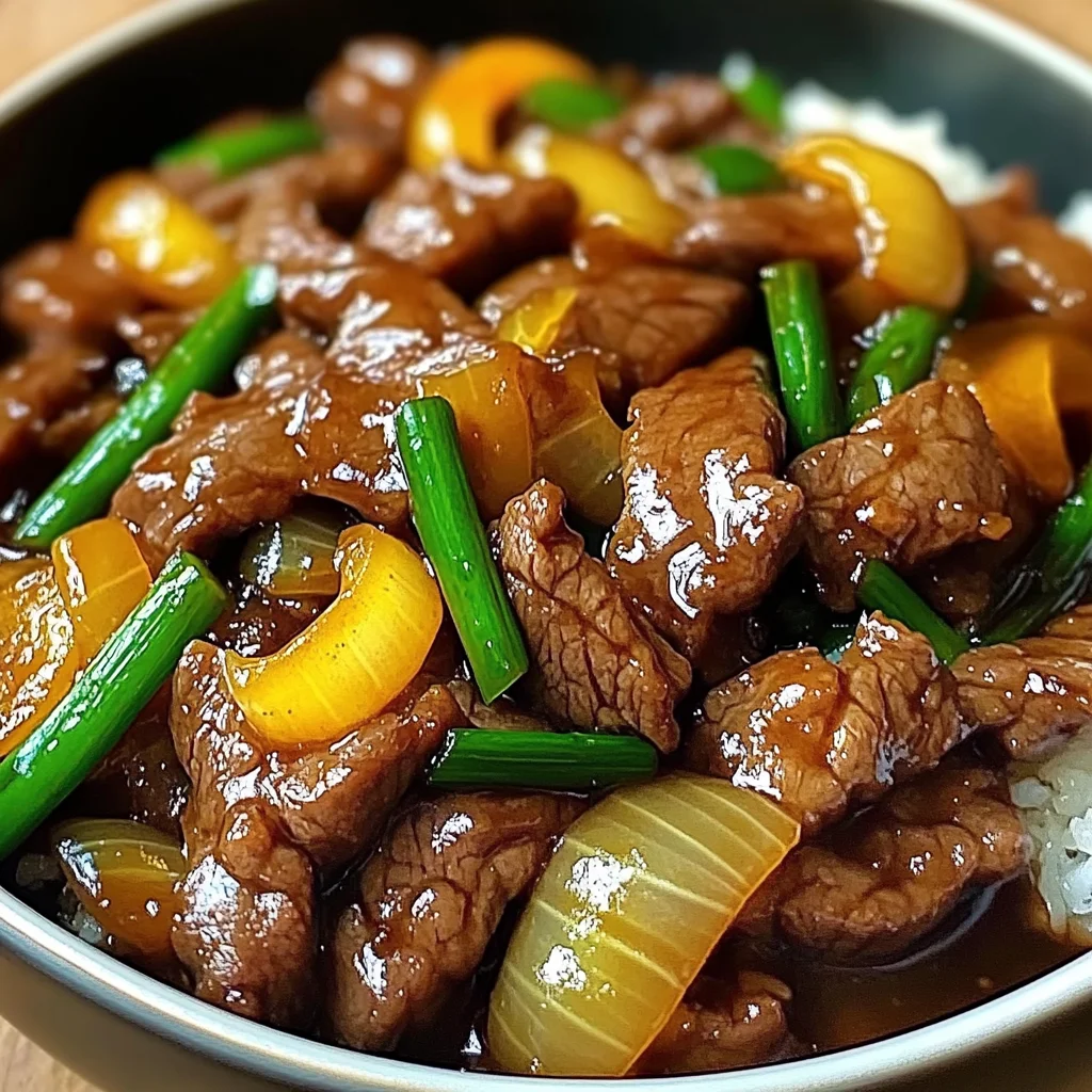 Chinese-Style Stir-Fried Beef with Sweet Onions