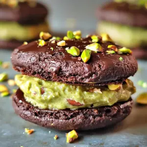 Chocolate-Pistachio Sandwich Cookies