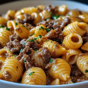 Creamy Beef and Shells