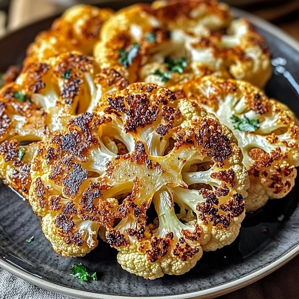 Crispy Baked Cauliflower Steaks
